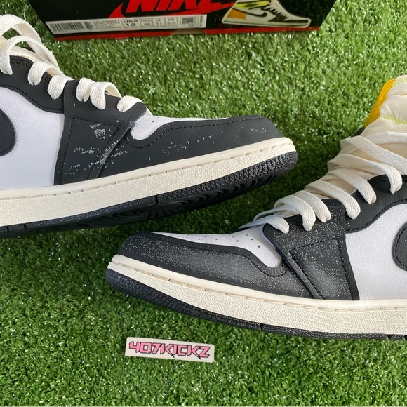 2021 AIR JORDAN 1 RETRO HIGH OG 'VOLT GOLD' size 12 - Picture 8 of 15